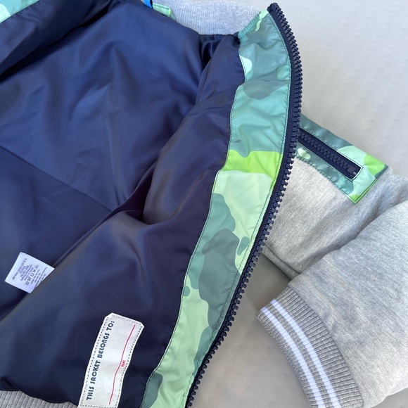 NWT Andy & Evan Kids Cotton Jersey Quilted Camo Puff Jacket - Picture 8 of 8